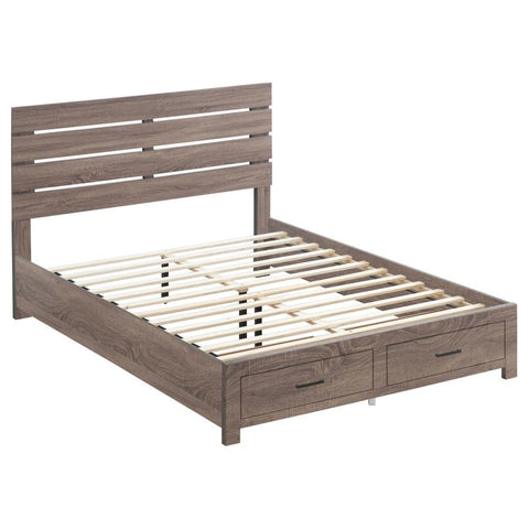 Coaster Brantford Queen Storage Bed Barrel Oak Model 207040Q