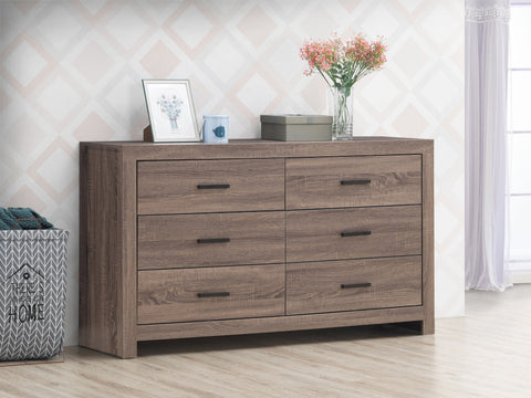 Coaster Brantford 6-drawer Dresser Barrel Oak Model 207043