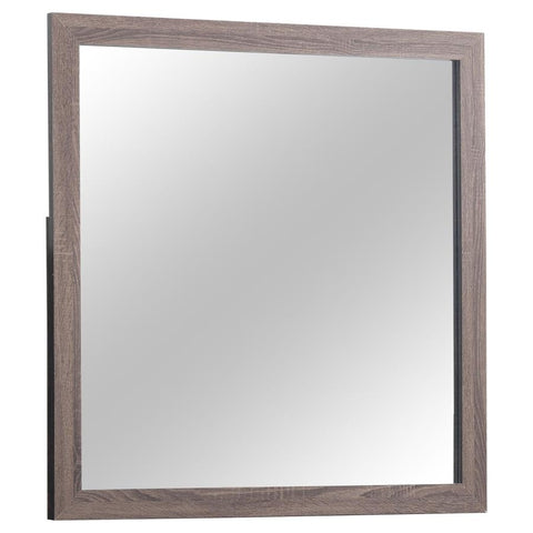 Coaster Brantford Rectangle Dresser Mirror Barrel Oak Model 207044