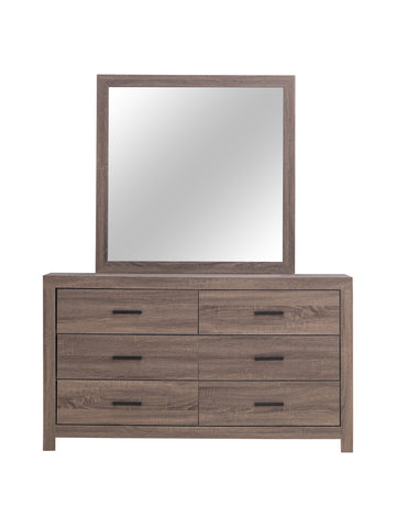 Coaster Brantford Rectangle Dresser Mirror Barrel Oak Model 207044