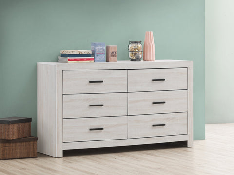 Coaster Brantford 6-drawer Dresser Coastal White Model 207053