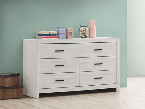Coaster Brantford 6-drawer Dresser Coastal White Model 207053