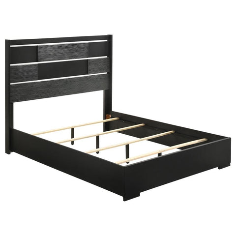 Coaster Blacktoft Queen Panel Bed Black Model 207101Q