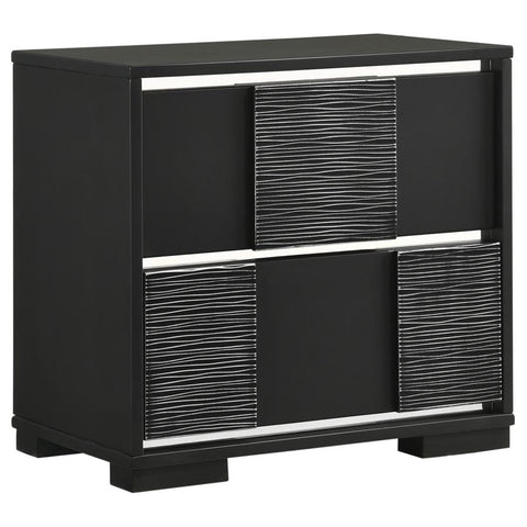 Coaster Blacktoft 2-drawer Nightstand Black Model 207102