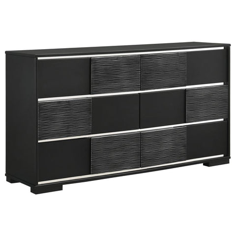 Coaster Blacktoft 6-drawer Dresser Black Model 207103