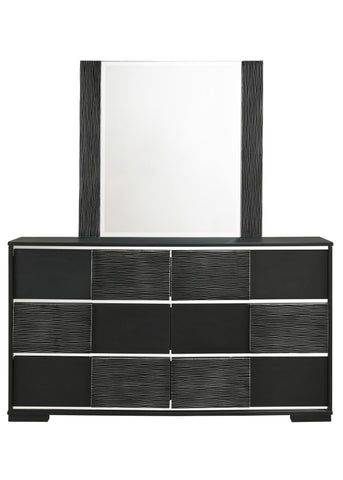 Coaster Blacktoft Rectangle Dresser Mirror Black Model 207104