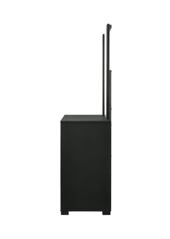 Coaster Blacktoft Rectangle Dresser Mirror Black Model 207104