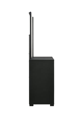 Coaster Blacktoft Rectangle Dresser Mirror Black Model 207104