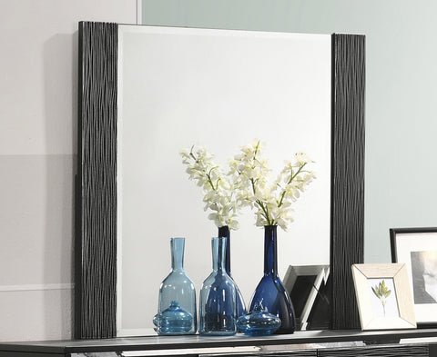 Coaster Blacktoft Rectangle Dresser Mirror Black Model 207104