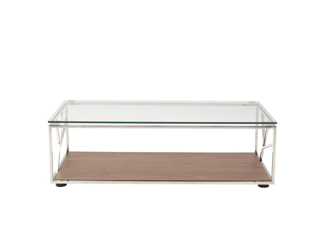 Modrest Cressida Modern Walnut Coffee Table Model VGHB210A-WAL