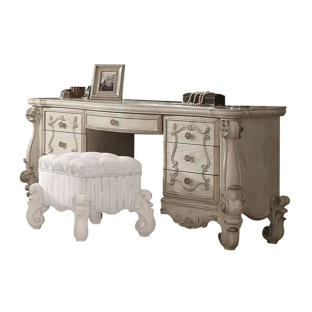 Versailles Bone White Vanity Desk Model 21137 By ACME Furniture
