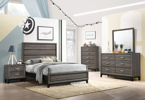 Coaster Watson Full Panel Bed Grey Oak Model 212421F