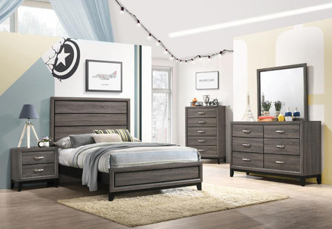 Coaster Watson 5-piece Full Panel Bedroom Set Grey Oak Model 212421F-S5