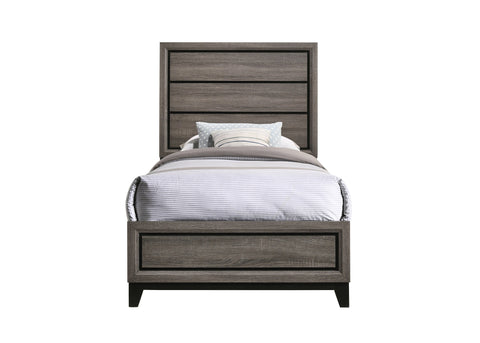 Coaster Watson Twin Panel Bed Grey Oak Model 212421T