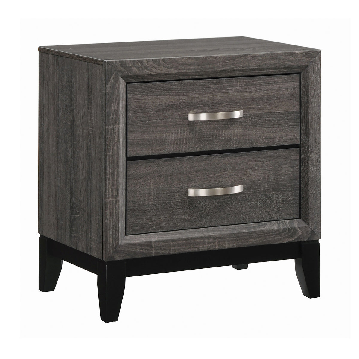 Coaster Watson 2-drawer Nightstand Grey Oak and Black Model 212422