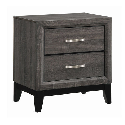 Coaster Watson 2-drawer Nightstand Grey Oak and Black Model 212422
