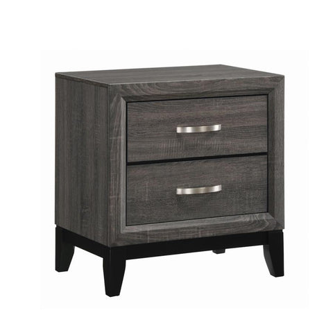 Coaster Watson 2-drawer Nightstand Grey Oak and Black Model 212422