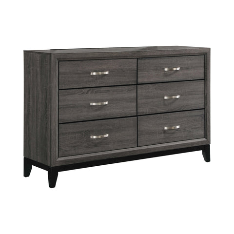 Coaster Watson 6-drawer Dresser Grey Oak and Black Model 212423
