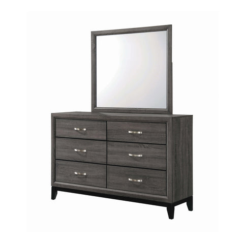 Coaster Watson 6-drawer Dresser Grey Oak and Black Model 212423