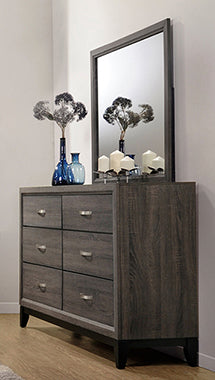 Coaster Watson 6-drawer Dresser Grey Oak and Black Model 212423
