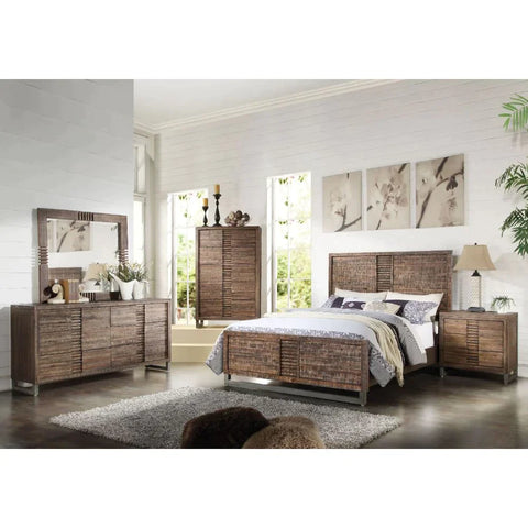 Andria Reclaimed Oak Mirror Model 21294 By ACME Furniture