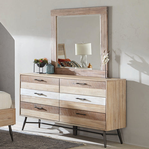 Coaster Marlow 6-drawer Dresser Rough Sawn Multi Model 215763