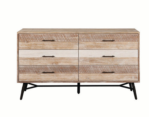 Coaster Marlow 6-drawer Dresser Rough Sawn Multi Model 215763