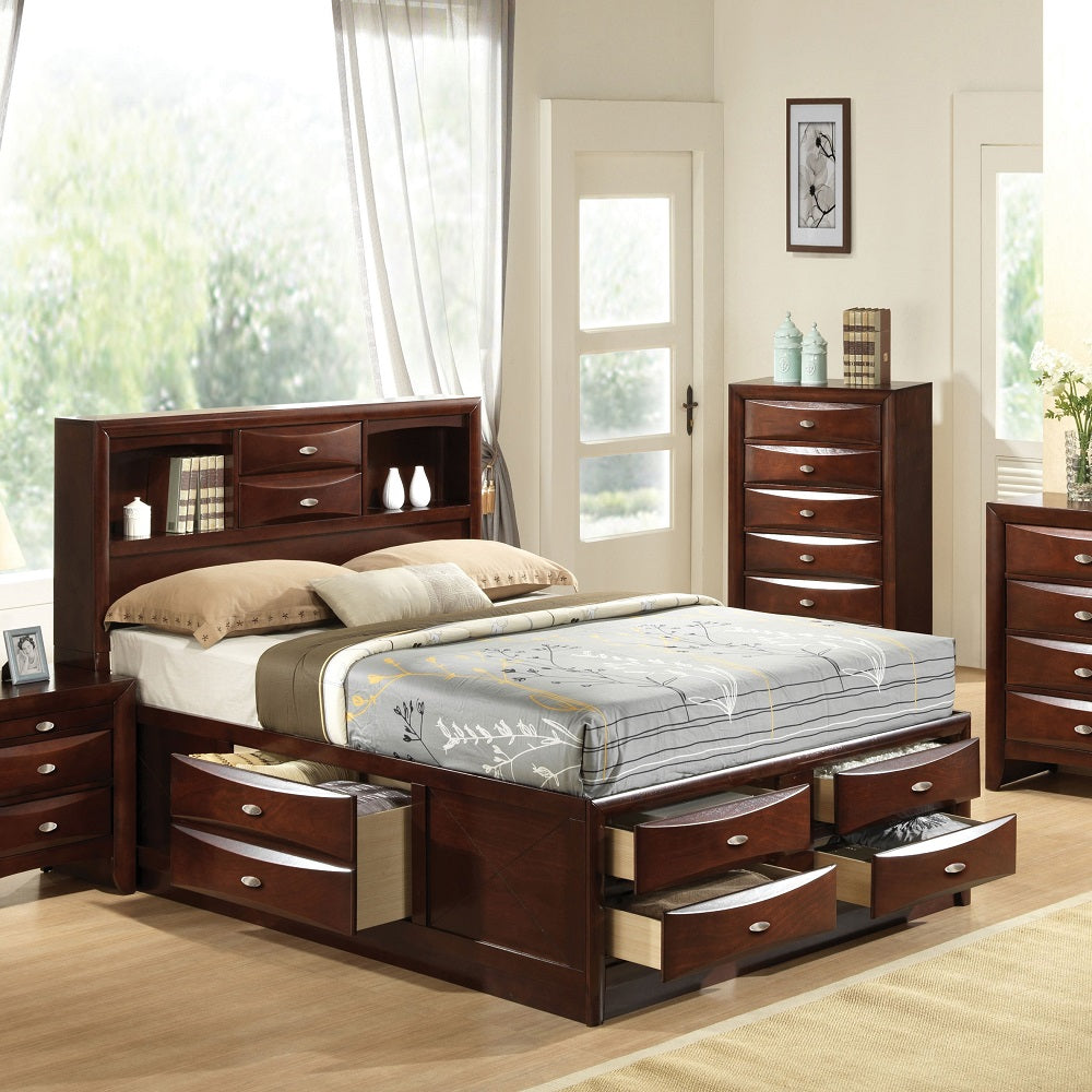 ACME Ireland Espresso Finish Ireland Full Bed Model 21590F