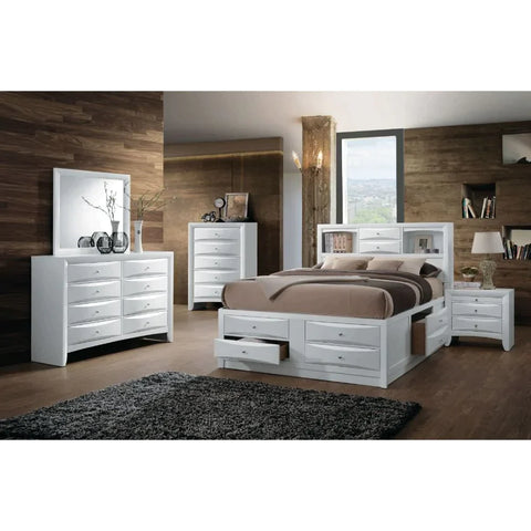 Ireland White Queen Bed Model 21700Q By ACME Furniture