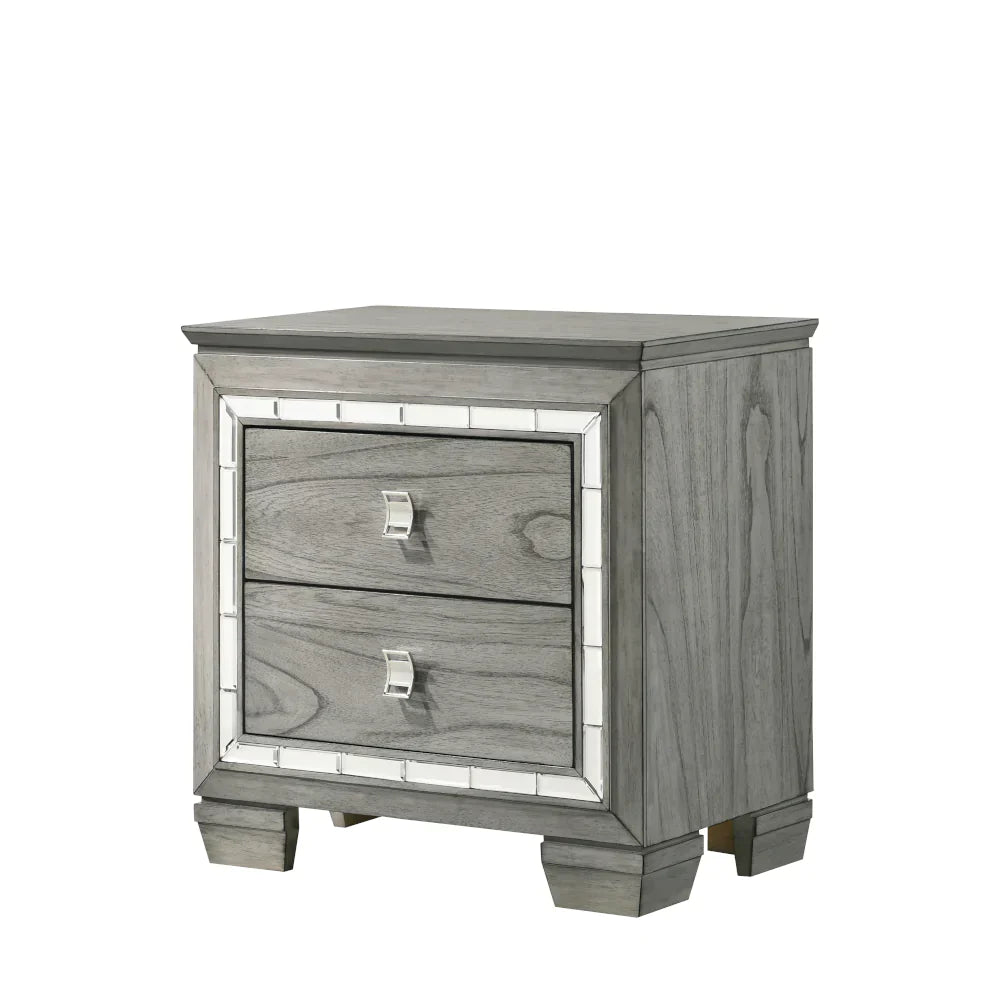 Antares Light Gray Oak Nightstand Model 21823 By ACME Furniture