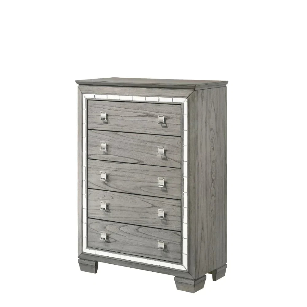 Antares Light Gray Oak Chest Model 21826 By ACME Furniture