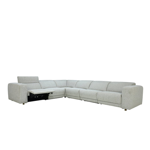 Classic Home Knoxville 6Pc Power Recliner Sectional Gray Model 2186SC11