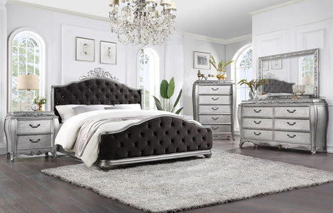 Leonora Vintage Platinum Nightstand Model 22143 By ACME Furniture