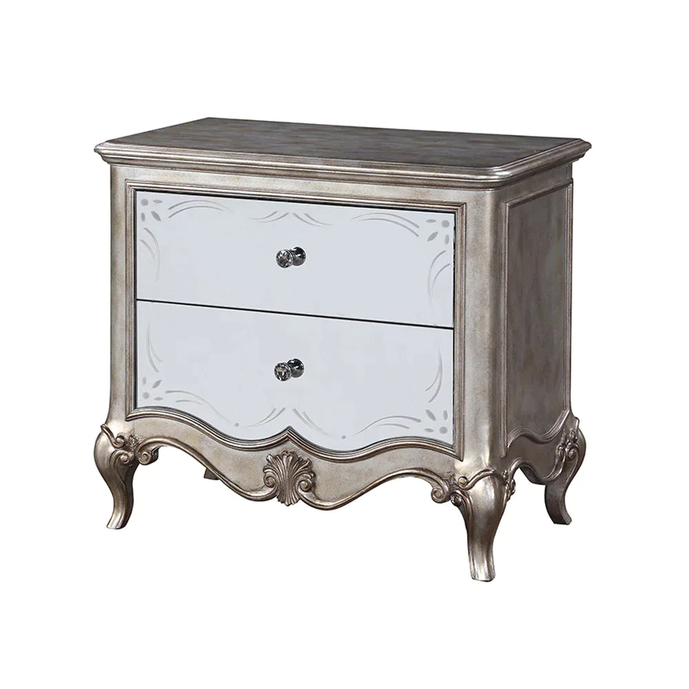 Esteban Antique Champagne Nightstand Model 22203 By ACME Furniture