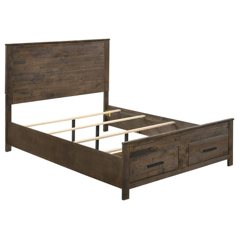 Coaster Woodmont Queen Storage Bed Rustic Golden Brown Model 222631Q