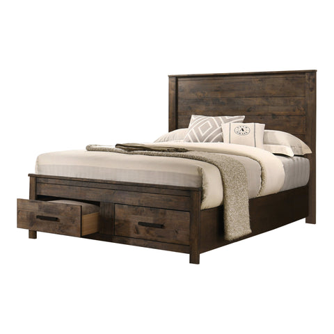 Coaster Woodmont Queen Storage Bed Rustic Golden Brown Model 222631Q
