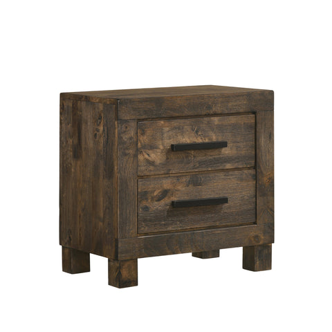 Coaster Woodmont 2-drawer Nightstand Rustic Golden Brown Model 222632