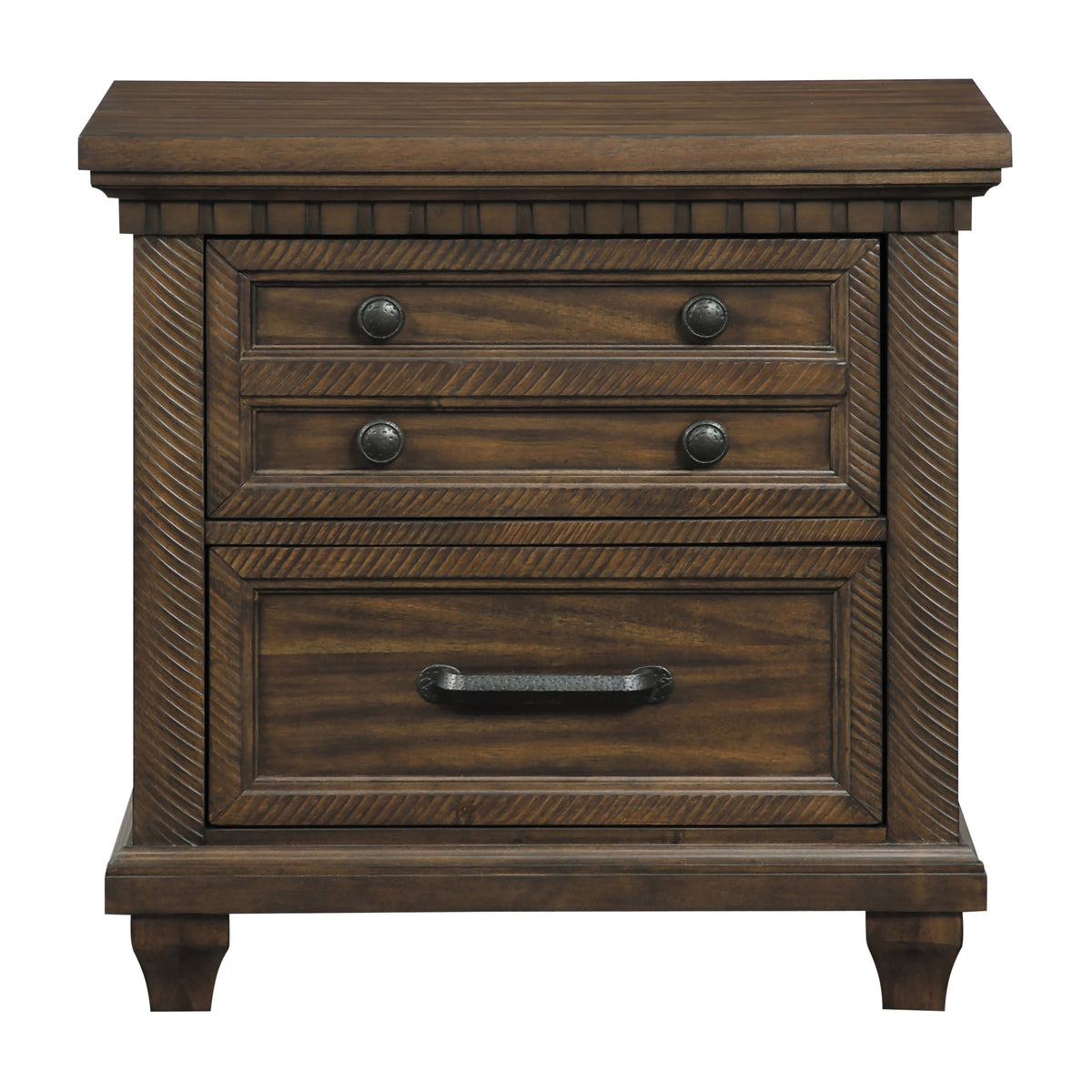 Coaster Bennington Rectangular 2-drawer Nightstand Acacia Brown Model 222712