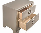 Coaster Salford 2-drawer Nightstand Metallic Sterling Model 222722