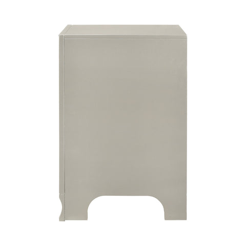 Coaster Salford 2-drawer Nightstand Metallic Sterling Model 222722