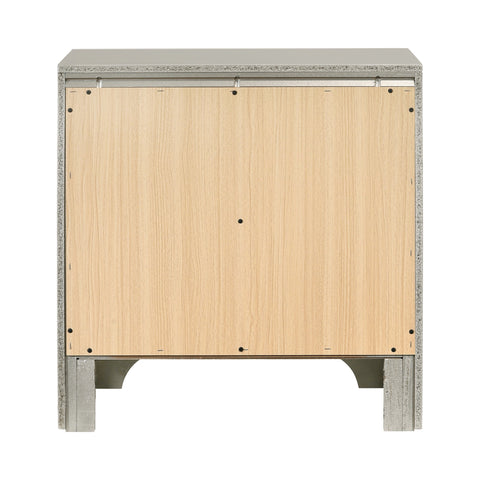 Coaster Salford 2-drawer Nightstand Metallic Sterling Model 222722