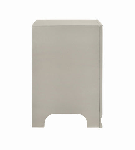 Coaster Salford 2-drawer Nightstand Metallic Sterling Model 222722
