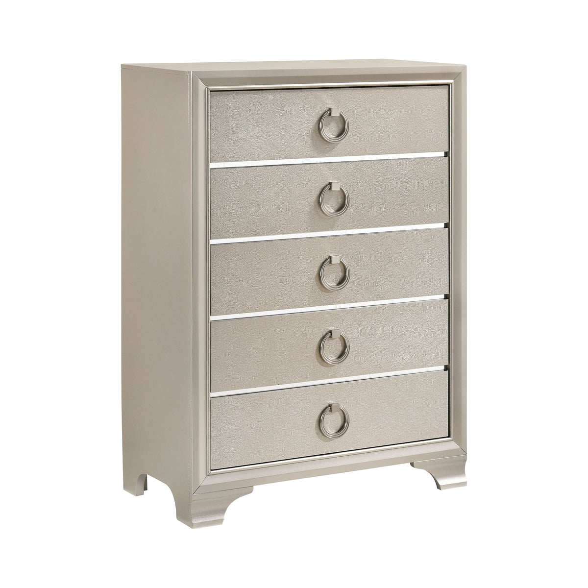 Coaster Salford 5-drawer Chest Metallic Sterling Model 222725