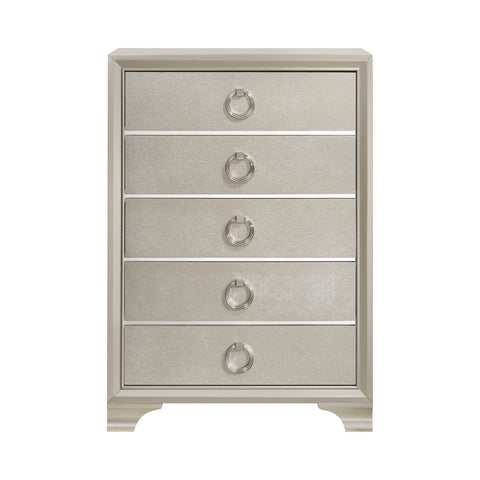 Coaster Salford 5-drawer Chest Metallic Sterling Model 222725