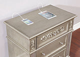 Coaster Heidi 3-drawer Nightstand Metallic Platinum Model 222732