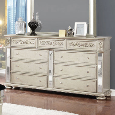 Coaster Heidi 9-drawer Dresser Metallic Platinum Model 222733