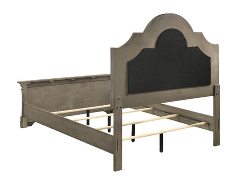 Coaster Manchester Bed with Upholstered Arched Headboard Beige and Wheat Model 222891Q