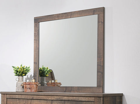 Coaster Frederick Square Mirror Weathered Oak Model 222964
