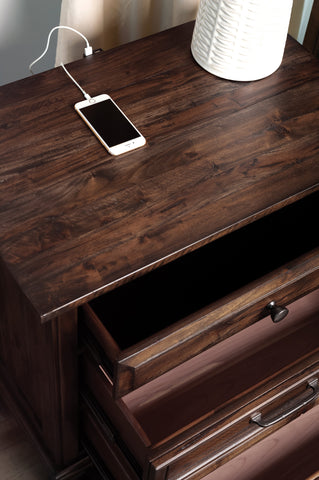 Coaster Avenue 3-drawer Nightstand Weathered Burnished Brown Model 223032