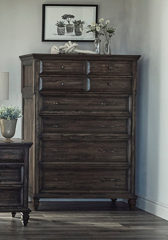 Coaster Avenue 8-drawer Chest Weathered Burnished Brown Model 223035